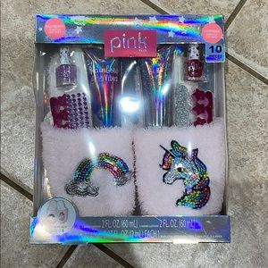 PINK VIVA BATH SET 10 PIECES SLIPPERS SIZE 8.5